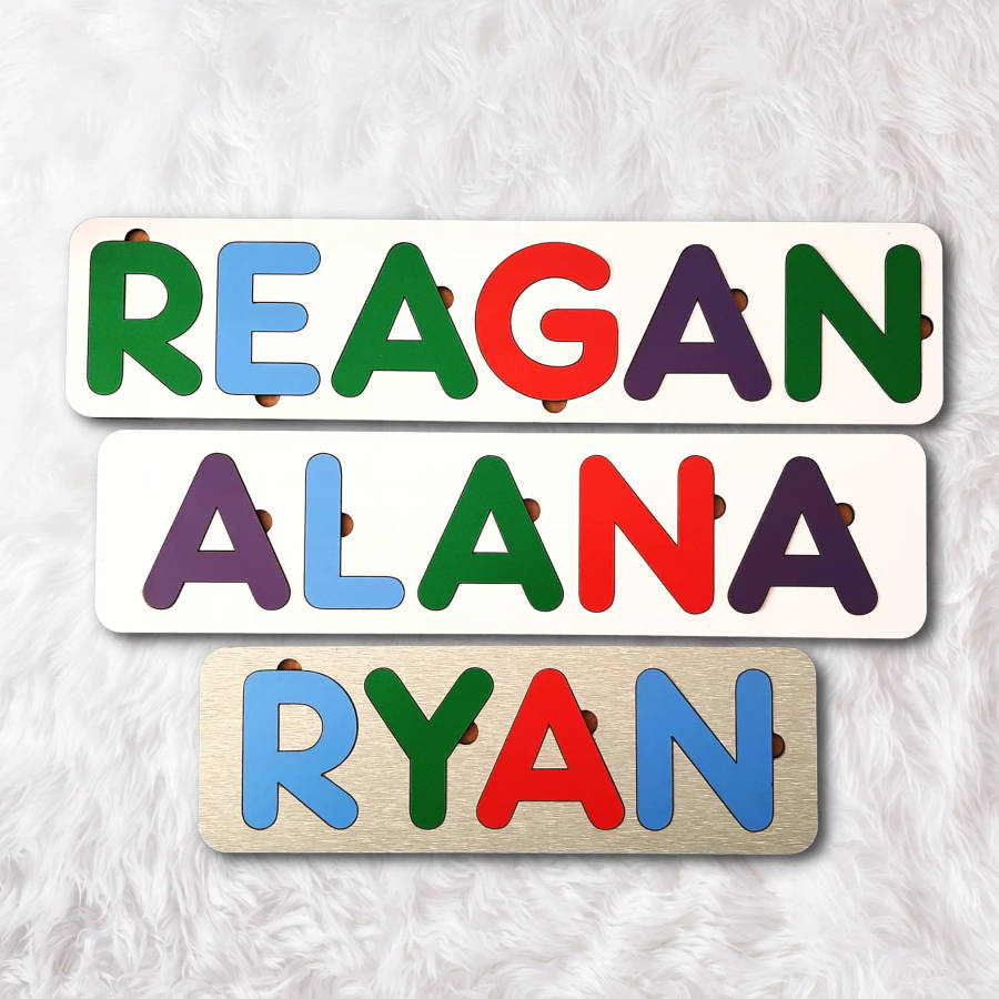 Personalized Wooden Kids Name Puzzle: A Customized Learning Adventure