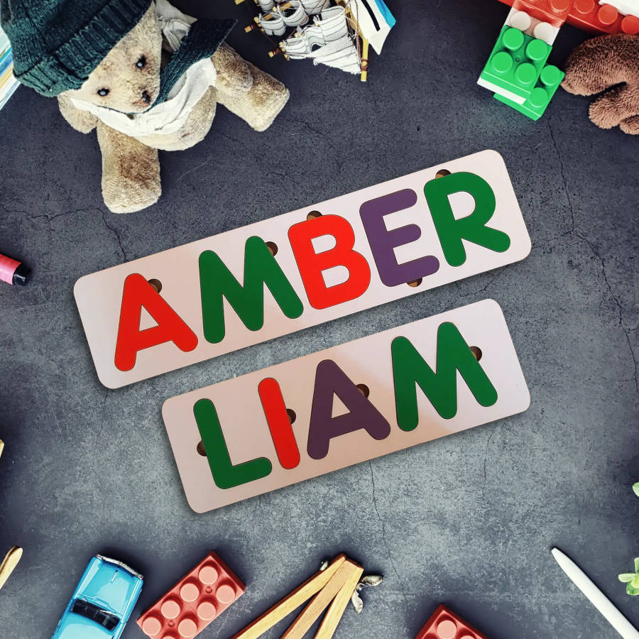 Personalized Wooden Kids Name Puzzle: A Customized Learning Adventure