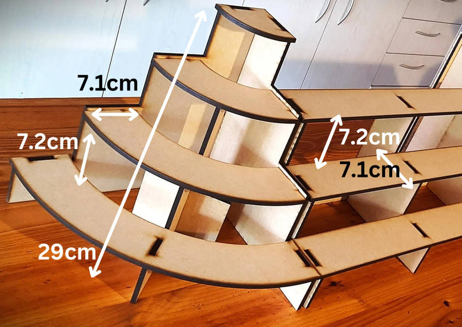 COMBO Market Mastery: 6mm 4-Unit Set for Showcasing Jams and Sauces with Style and Versatility