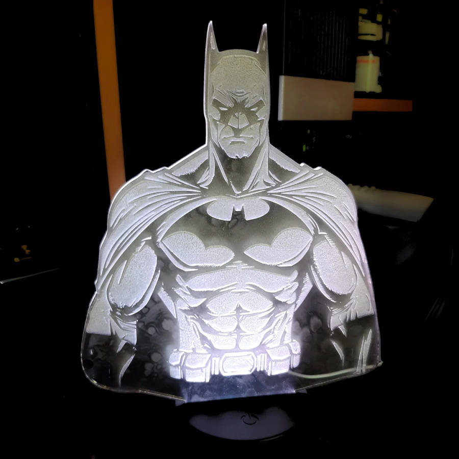 RGB LED Batman Figure Lamp Decoration with Remote