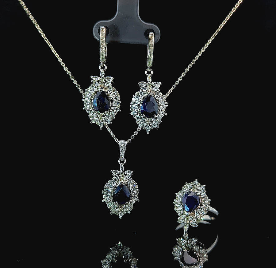 Starling - Blue Sapphire and White Sapphire