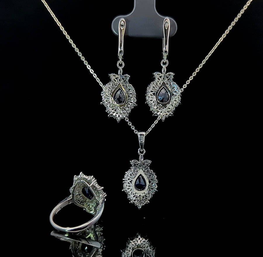 Starling - Blue Sapphire and White Sapphire