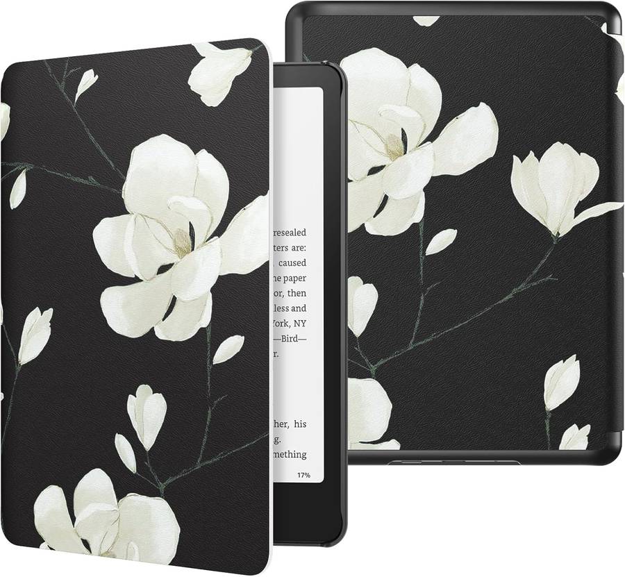 CAWA Slim Smart Case/Cover for Kindle Paperwhite 7" (Gen 12 - 2024) - Flowers