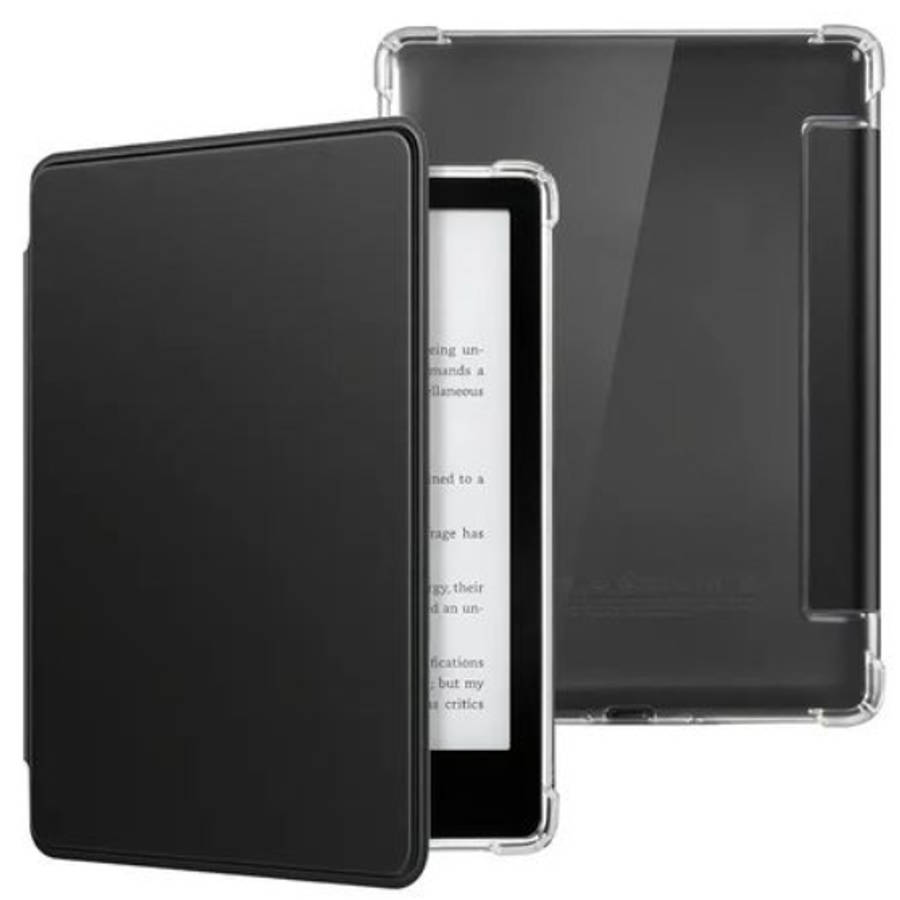 CAWA Clear Back Flip Cover Compatible with Kindle Paperwhite Gen 11 (6.8")