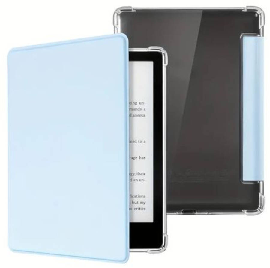 CAWA Clear Back Flip Cover Compatible with Kindle Paperwhite Gen 11 (6.8")