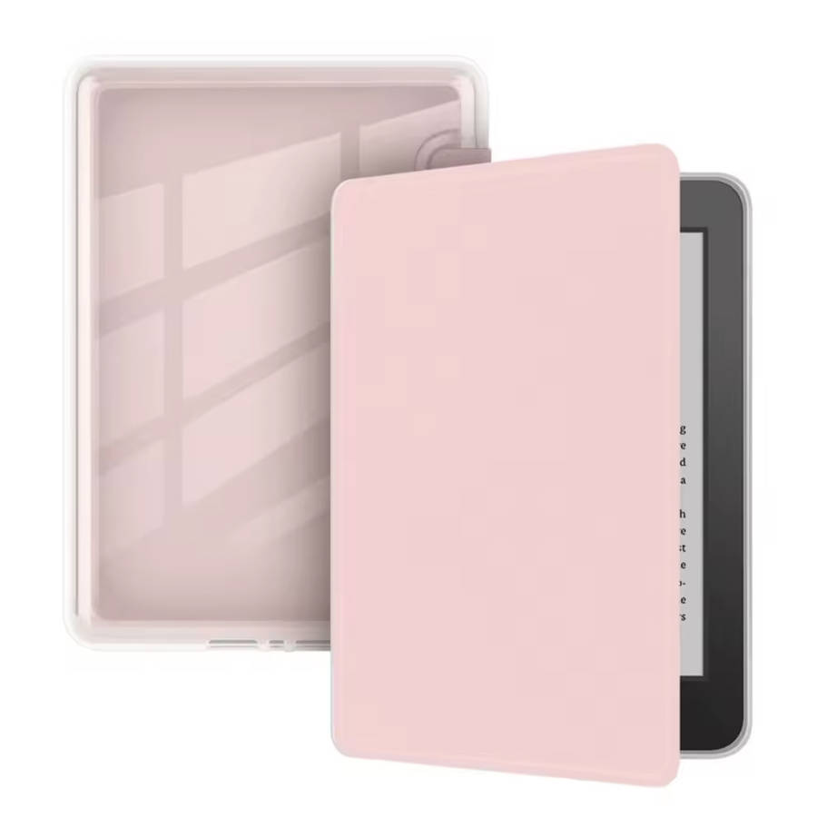 CAWA Clear Back Flip Cover Compatible with Kindle Paperwhite Gen 11 (6.8")