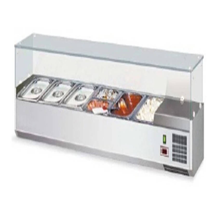 PACIFIC Pizza Ingredients Fridge Counter Top - 1200mm (Excl. Inserts)