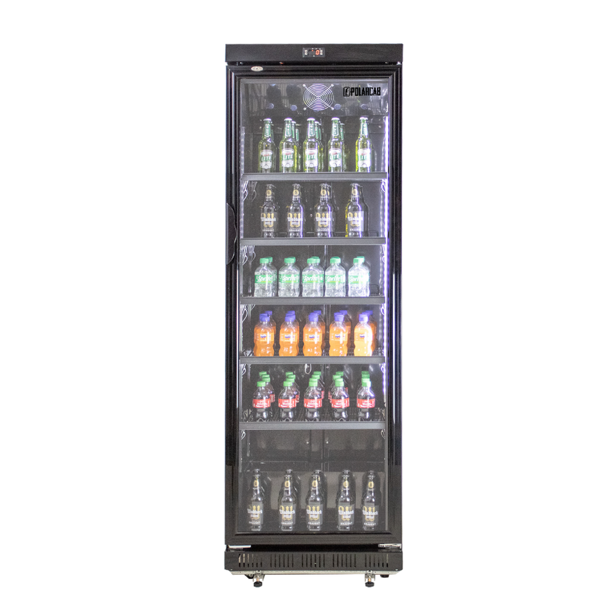 Beverage Bottle Cooler -Black 400Lt