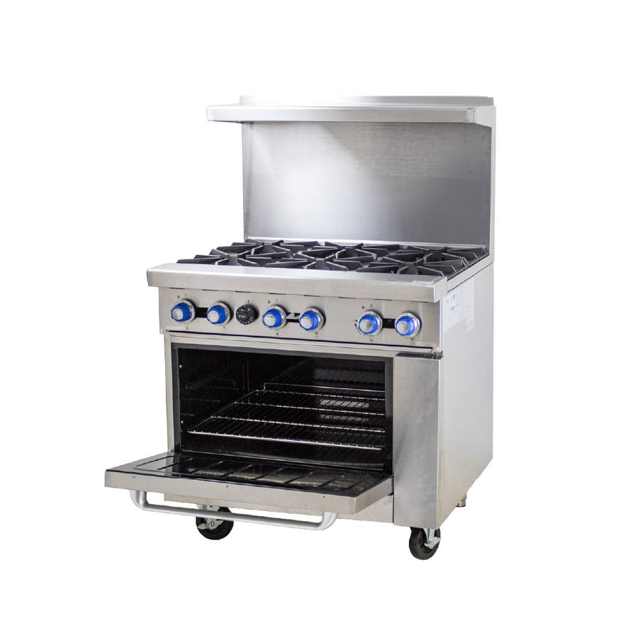 6 Burner Cooking Range With Oven