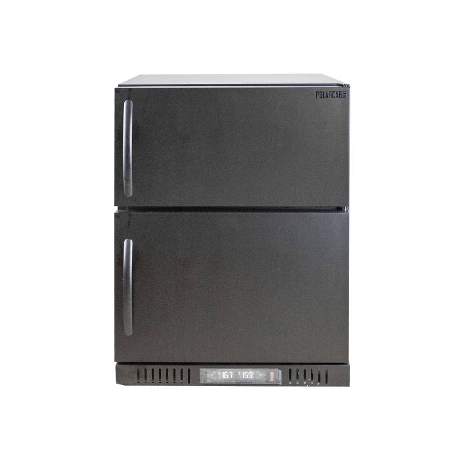 PolarCab Black Dual Fridge/Freezer