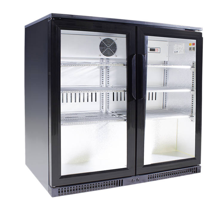 Double Swing Door Under Counter Beverage Cooler  SD-220