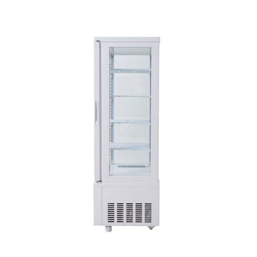 Refrigerated glass display cabinet - 98Lt, White