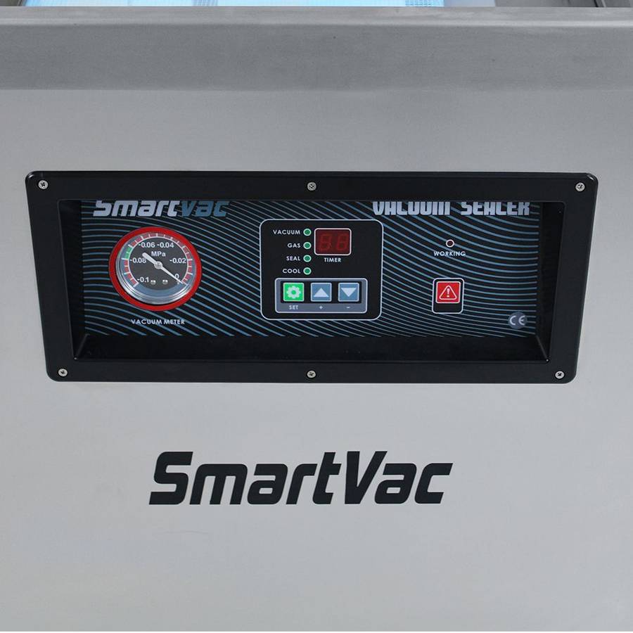 Vacuum pack machine with dual sealing bars - 600mm