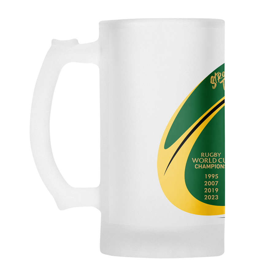 SPRINGBOKS Rugby CHAMPIONS Frosted Beer Mug