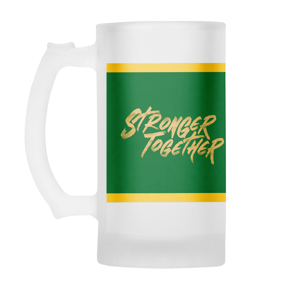 SPRINGBOKS Rugby Back to Back WORLD CUP CHAMPIONS Frosted Beer Mug