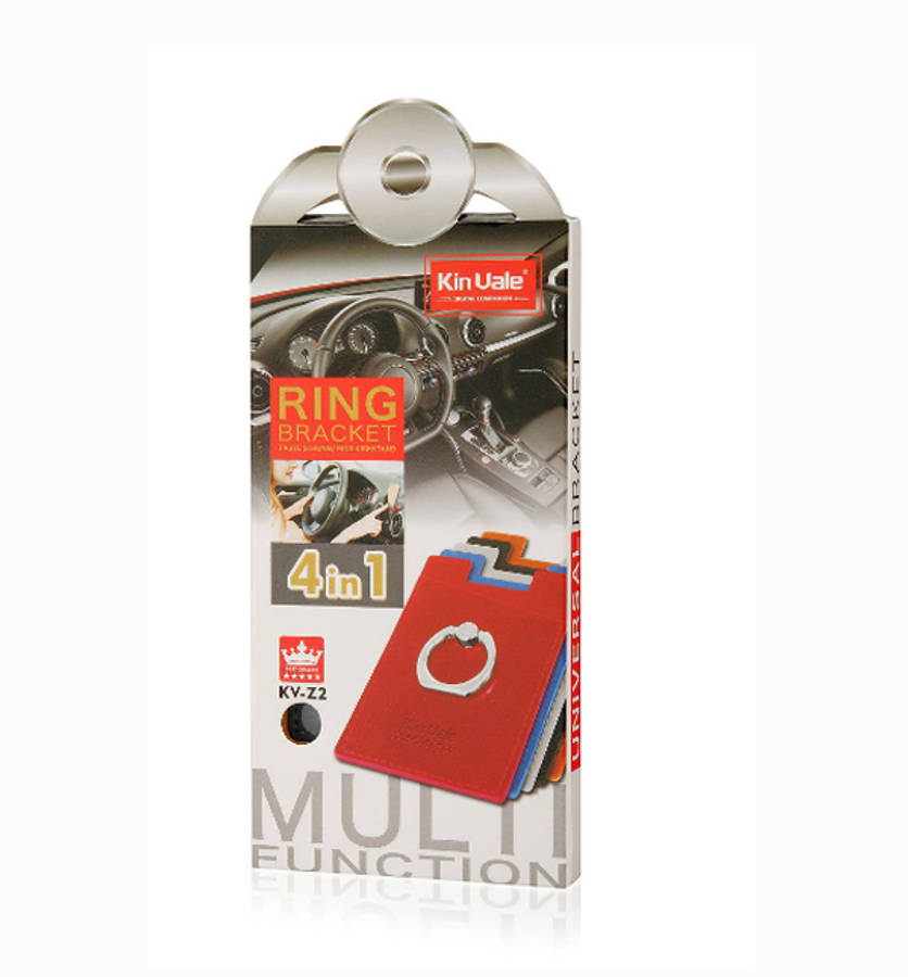 Adhesive Cellphone credit Card Holder Plus Ring Bracket