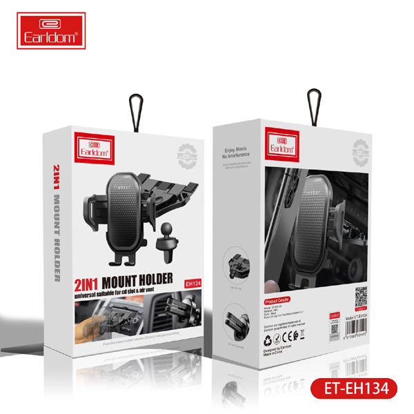 Earldom Universal CD Slot Car Mount Holder for Mobile Phones