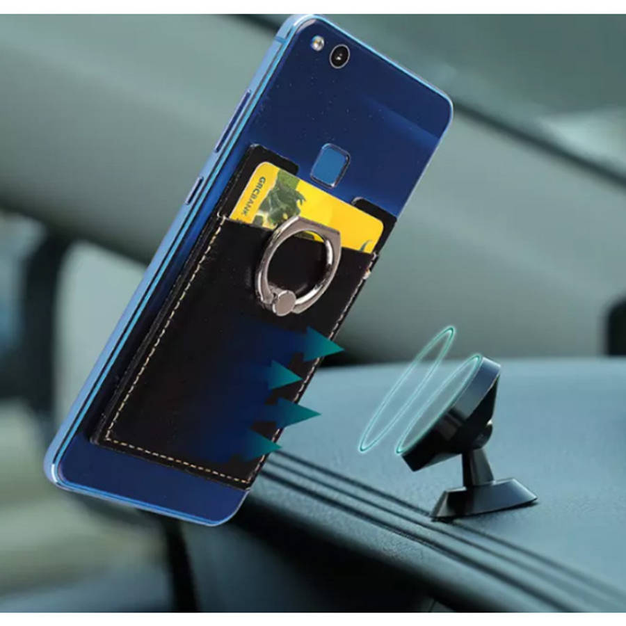 Adhesive Cellphone credit Card Holder Plus Ring Bracket