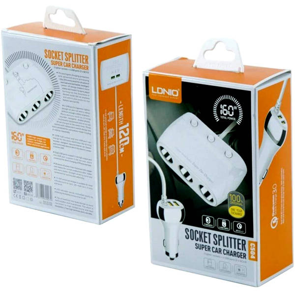 LDNIO 3 x Lighter Socket Car Charger with USB Ports