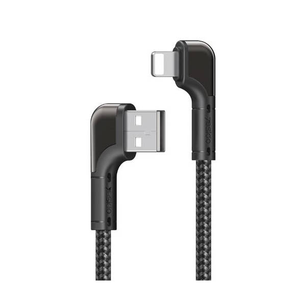 Lightning Right Angle Braided Gaming Cable