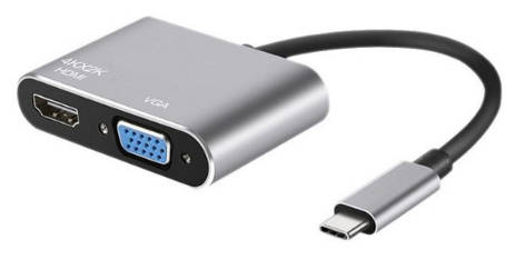 TYPE-C to HDMI + VGA Adapter