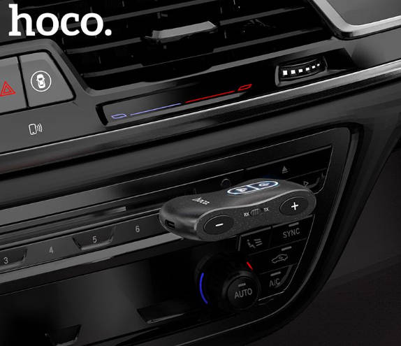 Hoco E73 Pro Bluetooth 5.0 Audio Transmitter & Receiver In Car Aux 3.5mm