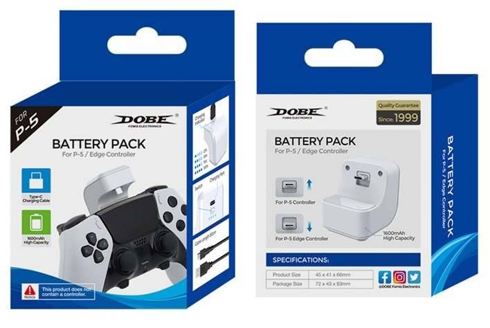 Dobe Playstation 5 Battery Pack 1650mAh
