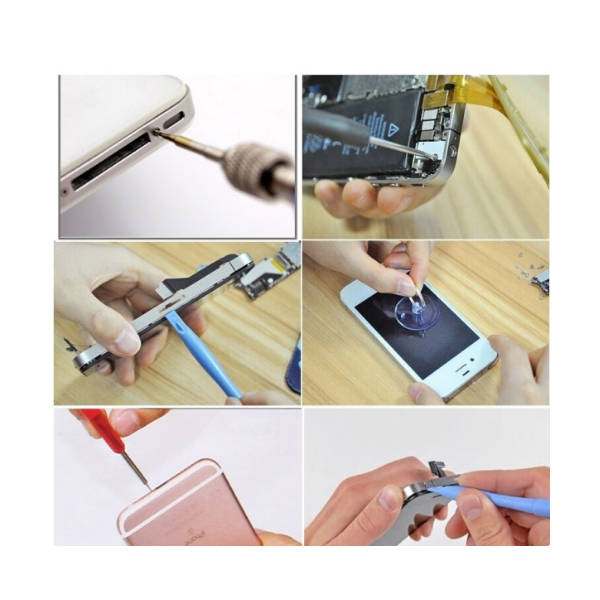 14-in-1 Cellphone, Tablet Repair Tool Kit: Pry, Suction, Spudger, Tweezers