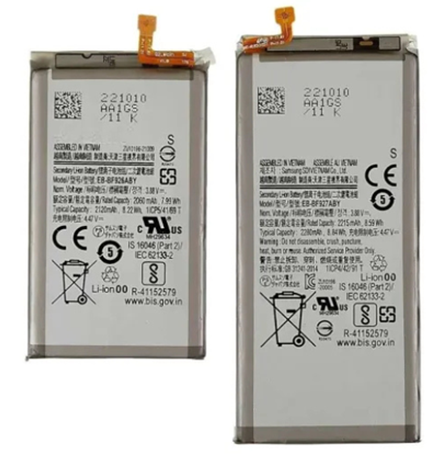 Generic Batteries for Samsung Galaxy Z Fold 3 (2 Piece) : EB-BF926ABY