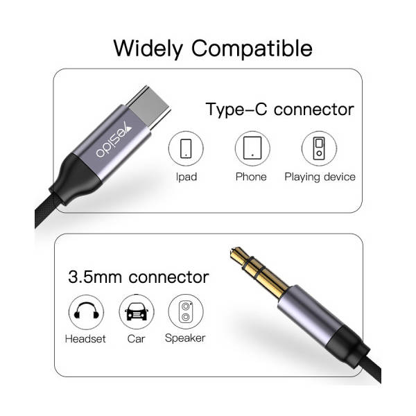 Yesido AUX to Type-C Cable