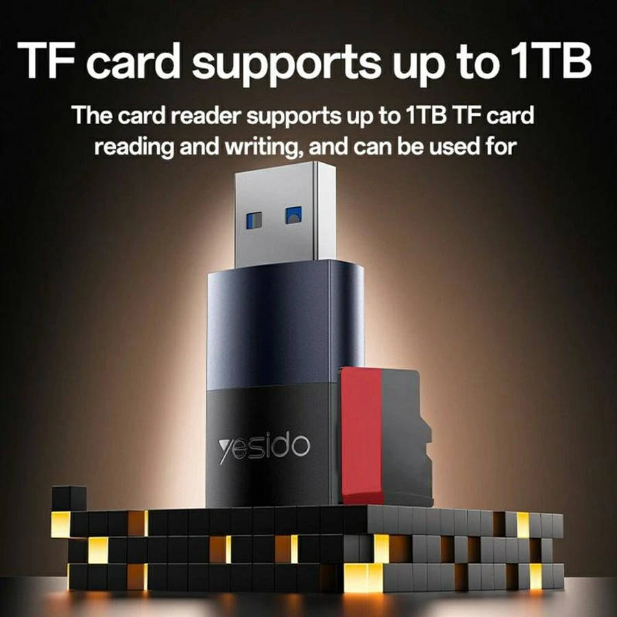 Yesido GS36 USB 3.0 TF Card Reader - 5Gbps