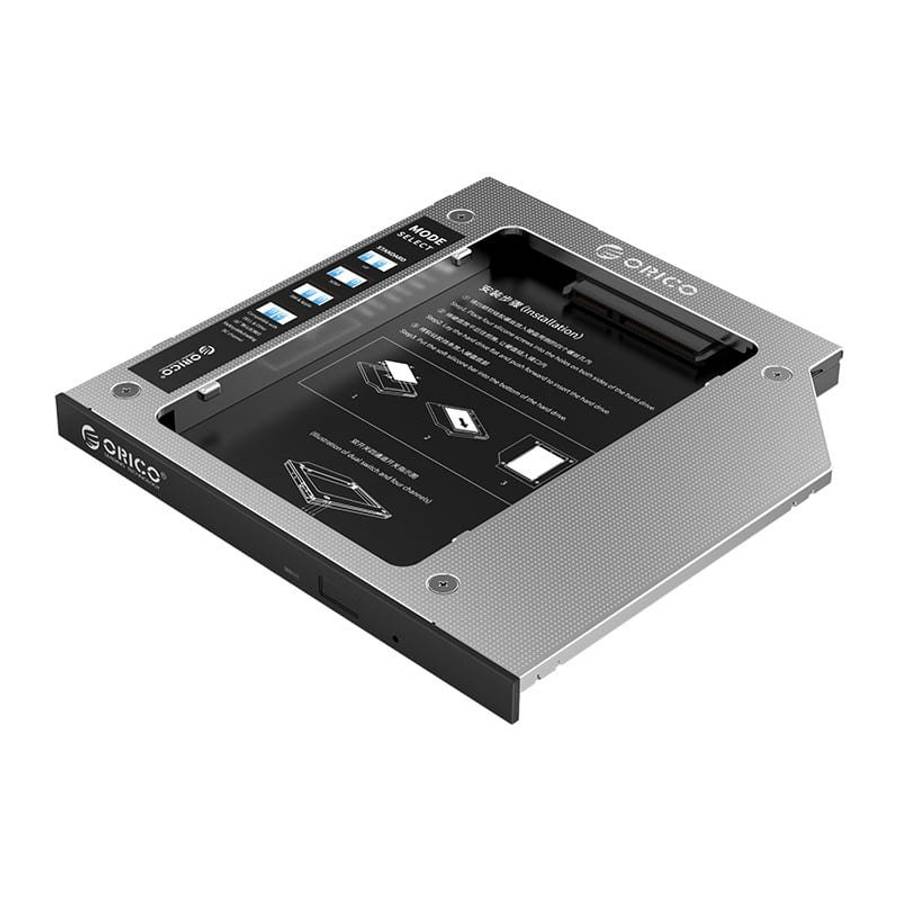 ORICO 9.0mm/9.2mm/9.5mm SATA3.0 Optical Caddy Drive - Silver