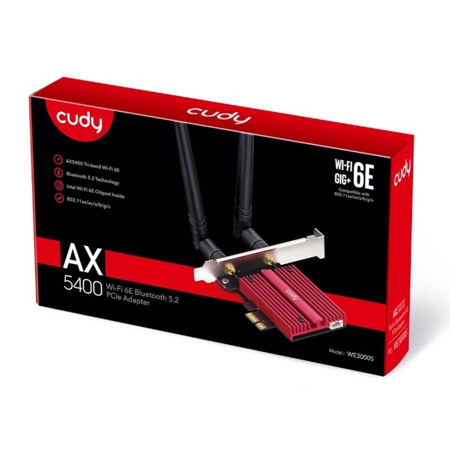 Cudy AX5400 WiFi 6E PCI Express Adapter