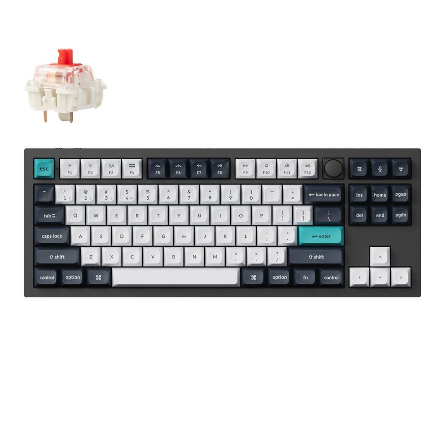 Keychron Q3 Max 80% Full Assembled Knob Red Switch Hot-Swap Gateron Jupiter RGB Wireless Keyboard...