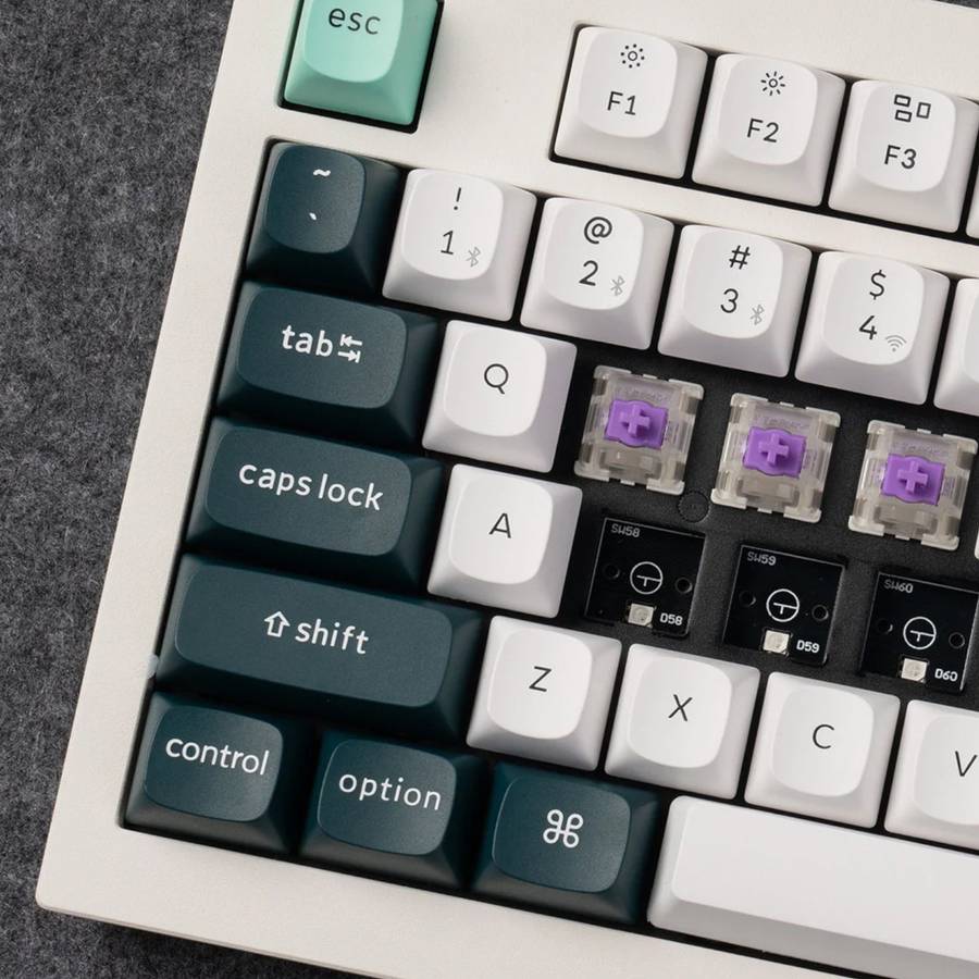 Keychron Q3 HE QMK 80% Wireless Custom Mechanical Keyboard (Nebula Switch) - Shell White
