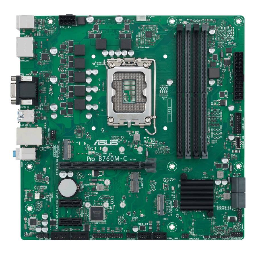 ASUS PRO B760M C CSM LGA 1700 M-ATX Motherboard