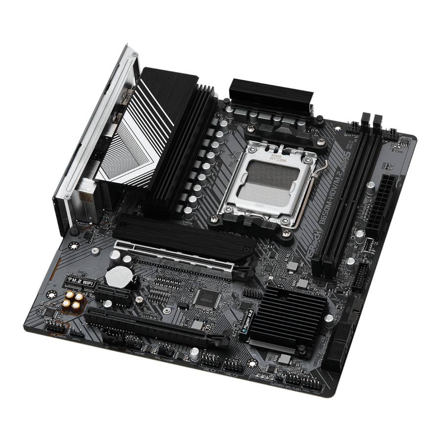 ASRock B650M-HDV/M.2 AM5 Micro-ATX Motherboard