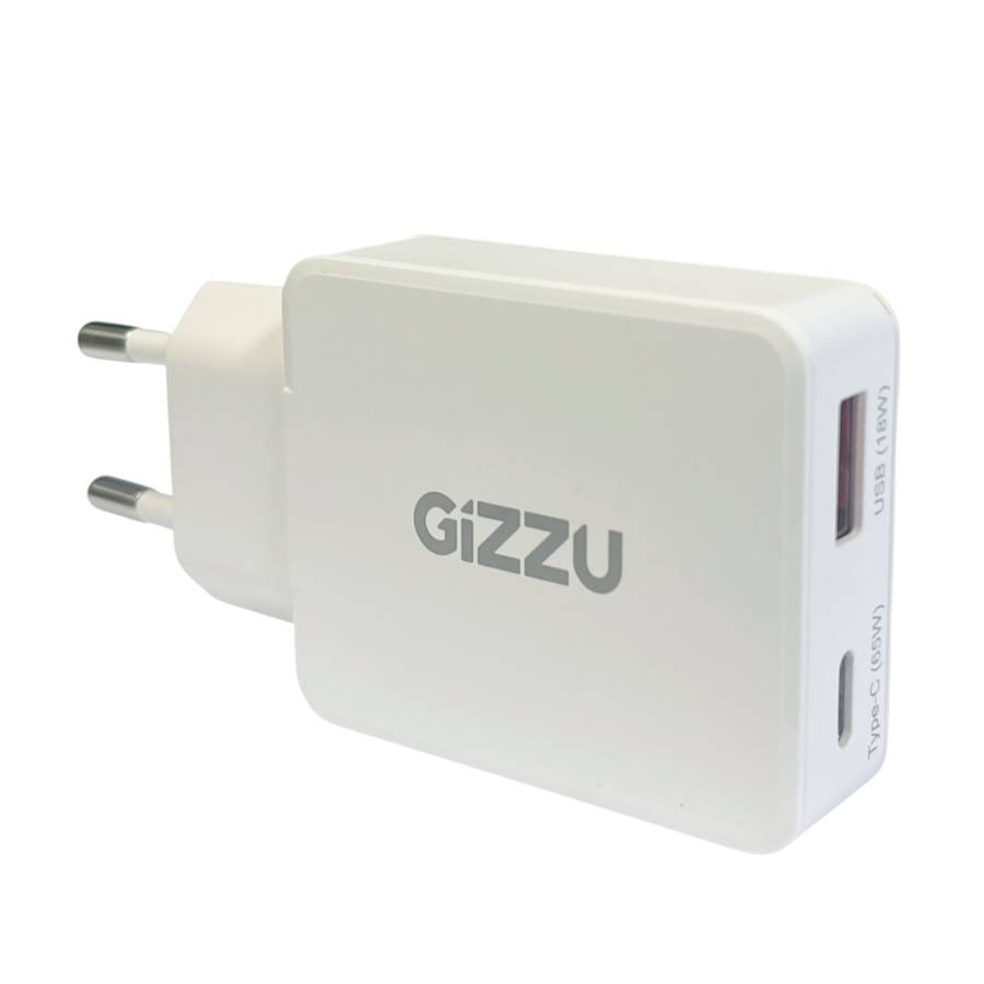 Gizzu 2-Port 65W GaN Wall Charger