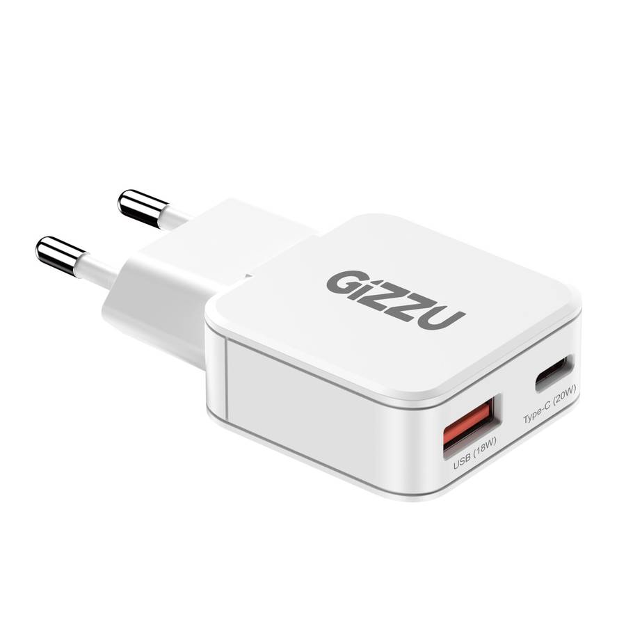 Gizzu 2-Port 20W GaN Wall Charger