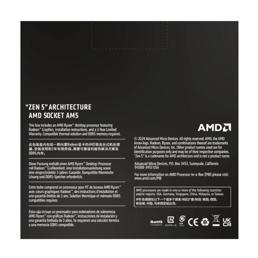AMD RYZEN 5 9600X 6-Core 3.9GHz AM5 CPU