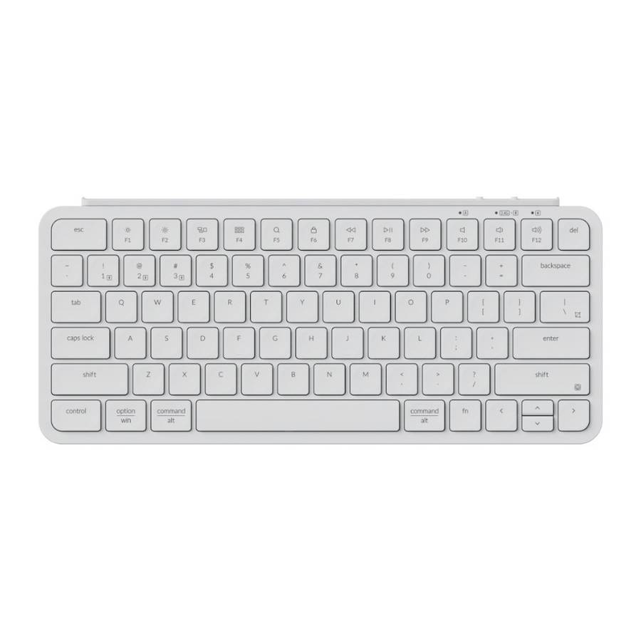 Keychron B1 Pro Ultra-Slim 75% Wireless Keyboard - Ivory White