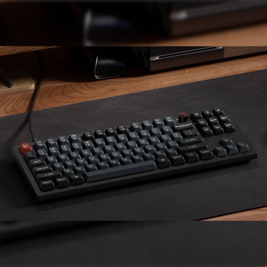 Keychron V3 Ultra 80% 8K Red Switch Hot-Swap RGB Wireless Keyboard - Black
