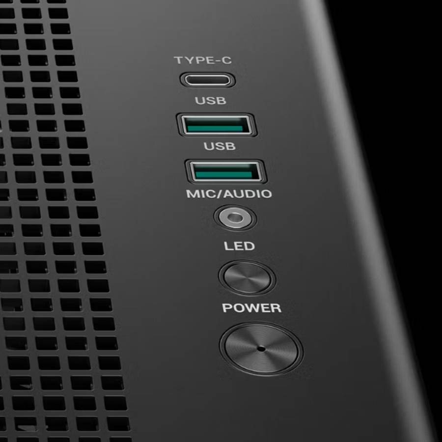 DeepCool CG590U 5F ATX ARGB Gaming Chassis - Black