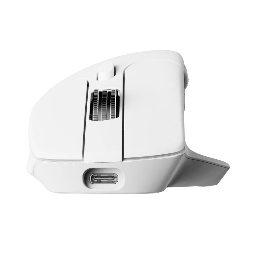 Keychron M6S-A24 PixArt 3950 8K 30000DPI Wireless Mouse (BT/2.4GHz/Wired) - White