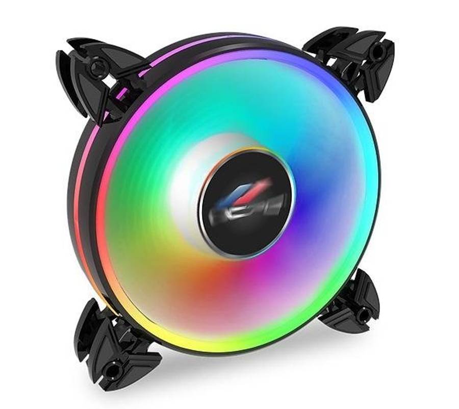 OCPC Velocita 120 ARGB PWM Case Fan 1800RPM| BLACK