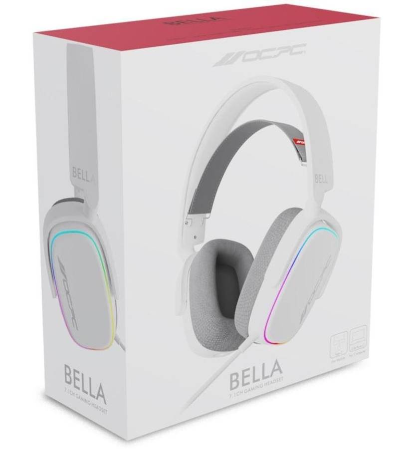 OCPC Bella Gaming Headset 7.1 | WHITE