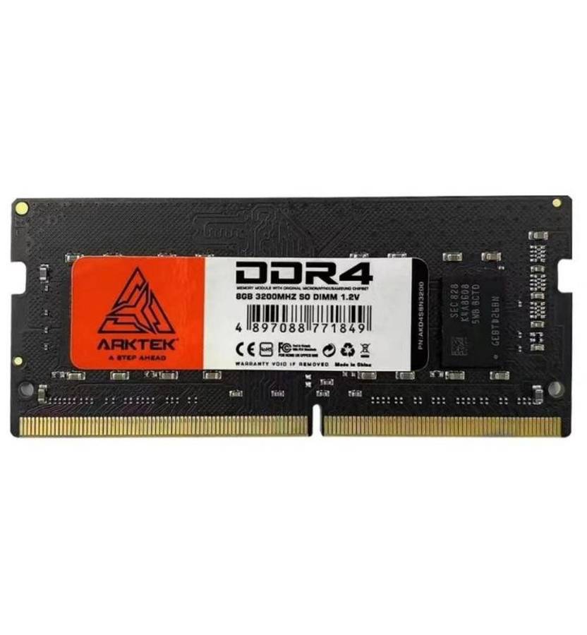 Arktek 8GB DDR4 3200MHz SO-DIMM Notebook Memory