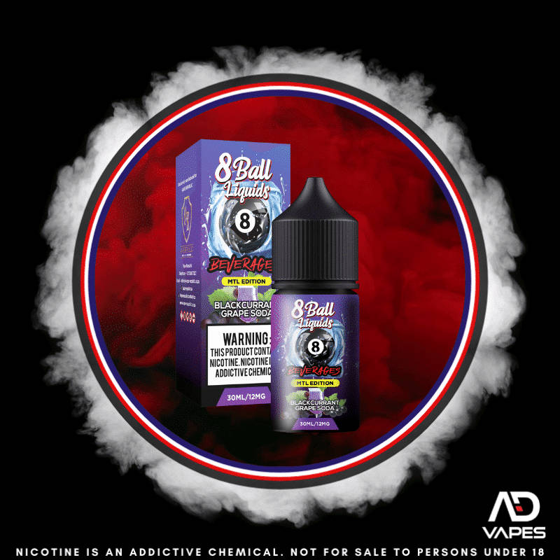 Vape Republic 8Ball Blackcurrant Grape Soda 12mg 30ml