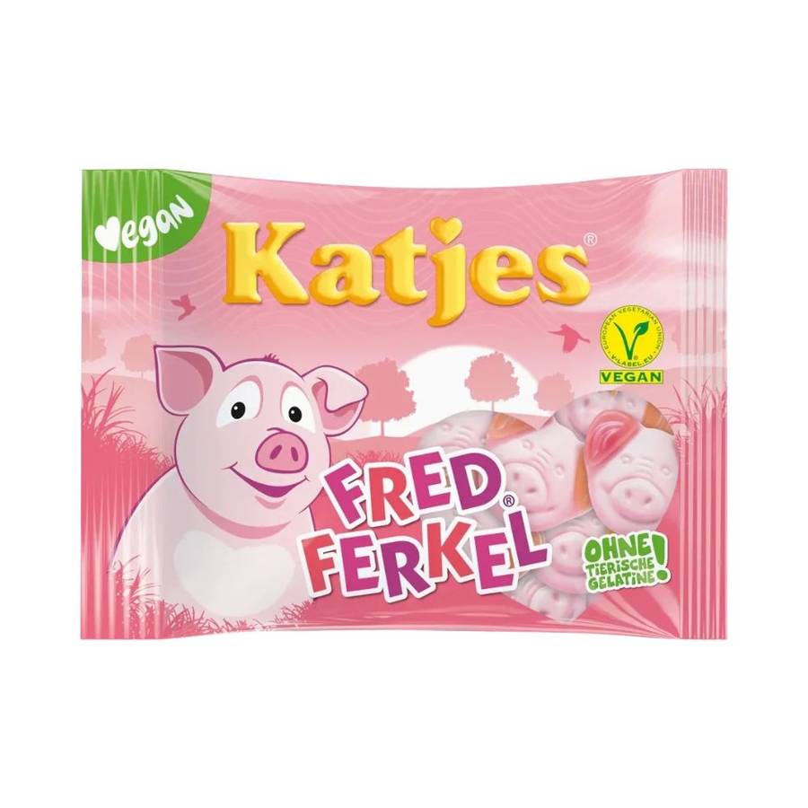 KATJES Vegan Fred Ferkel Marshmallow Fruit Jelly Sweets - 175g