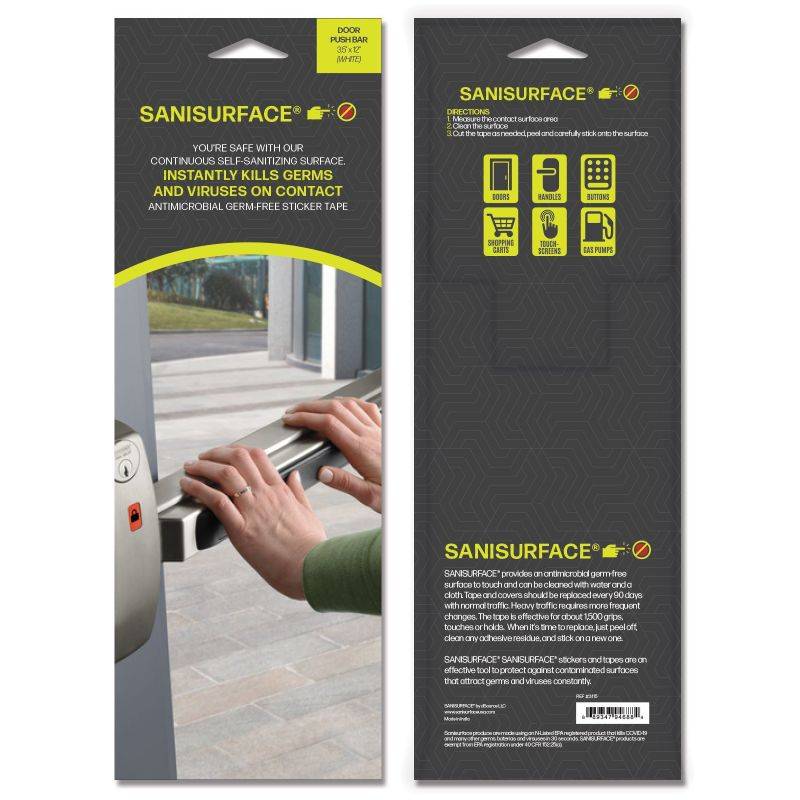 SaniSurface Toilet Handle Sticker - 25 pcs